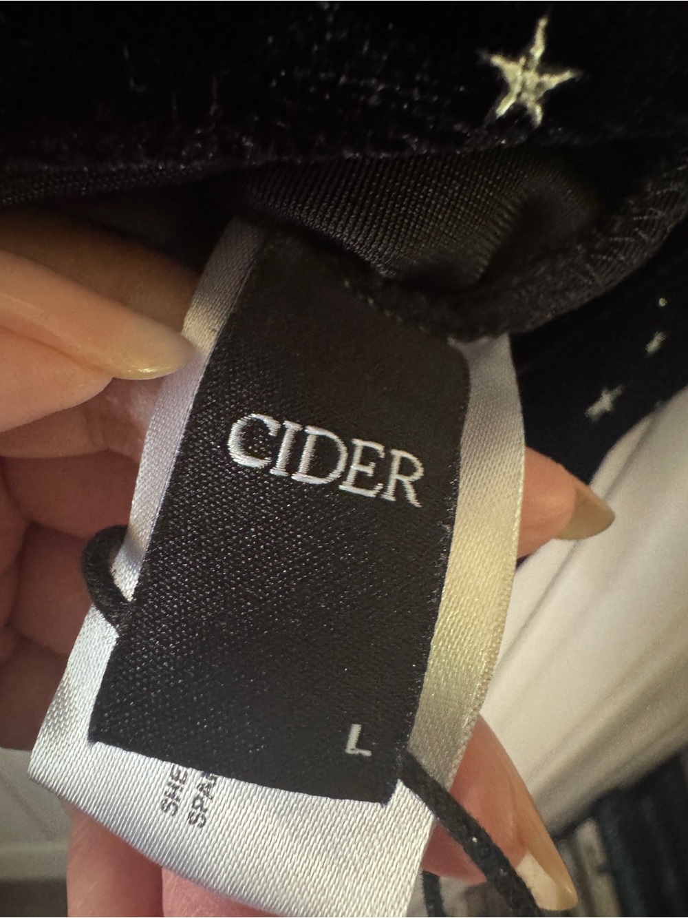 Cider Black Velvet Moon & Star Romper Dress - Picture 6 of 10